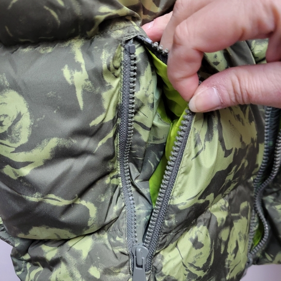 Mode of One Men's Green Patterned Puffer Vest Large NEW - Picture 5 of 11